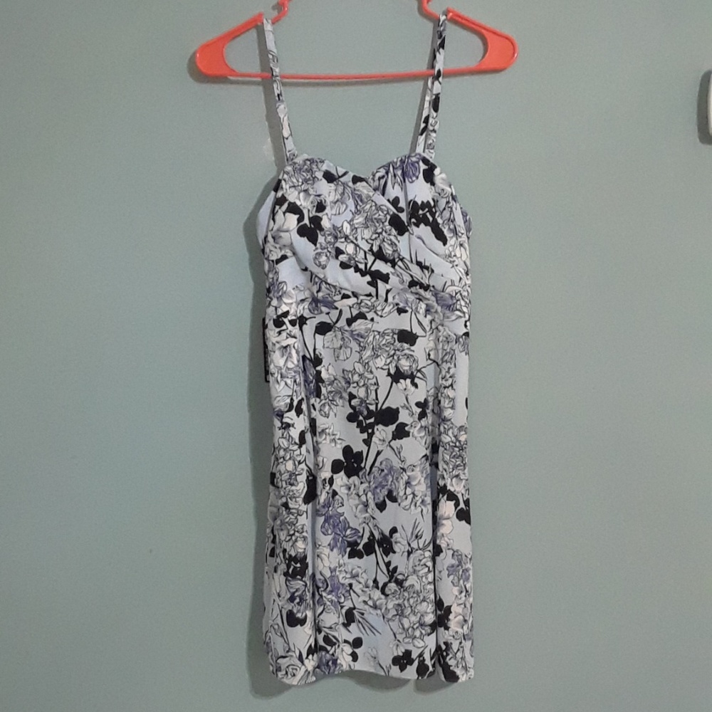 Express Blue Floral Dress